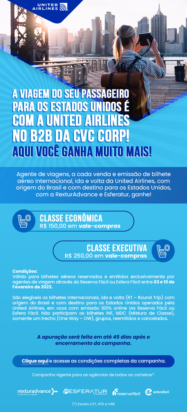 Campanha United Airlines • B2B CVC Corp