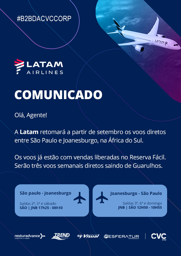 Latam São Paulo - África Do Sul - B2B CVC Corp